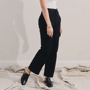 Mother Black The Rambler Cargo Ankle Jean In Not Guilty Size 27